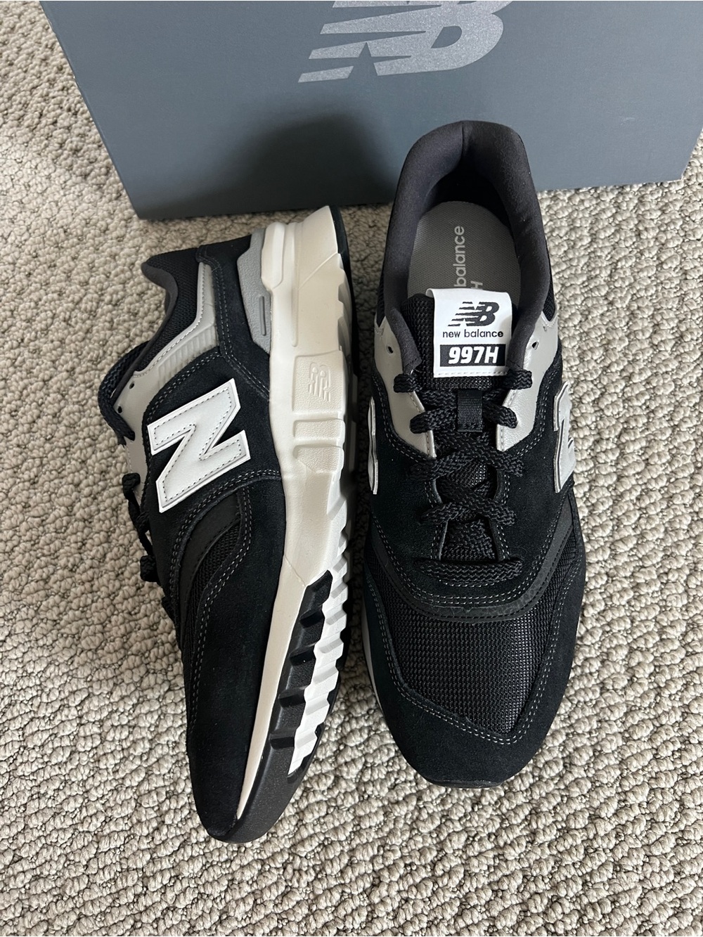 New Balance 997H Men's Black Grey & White Casual Sneakers 11.5 NWT